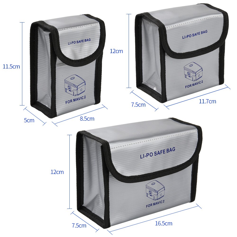 Lipo Safe Batterij Beschermende Opbergtas Voor Dji Mavic 2 Pro/Mavic 2 Zoom Batterijen Accessoires Explosieveilige case