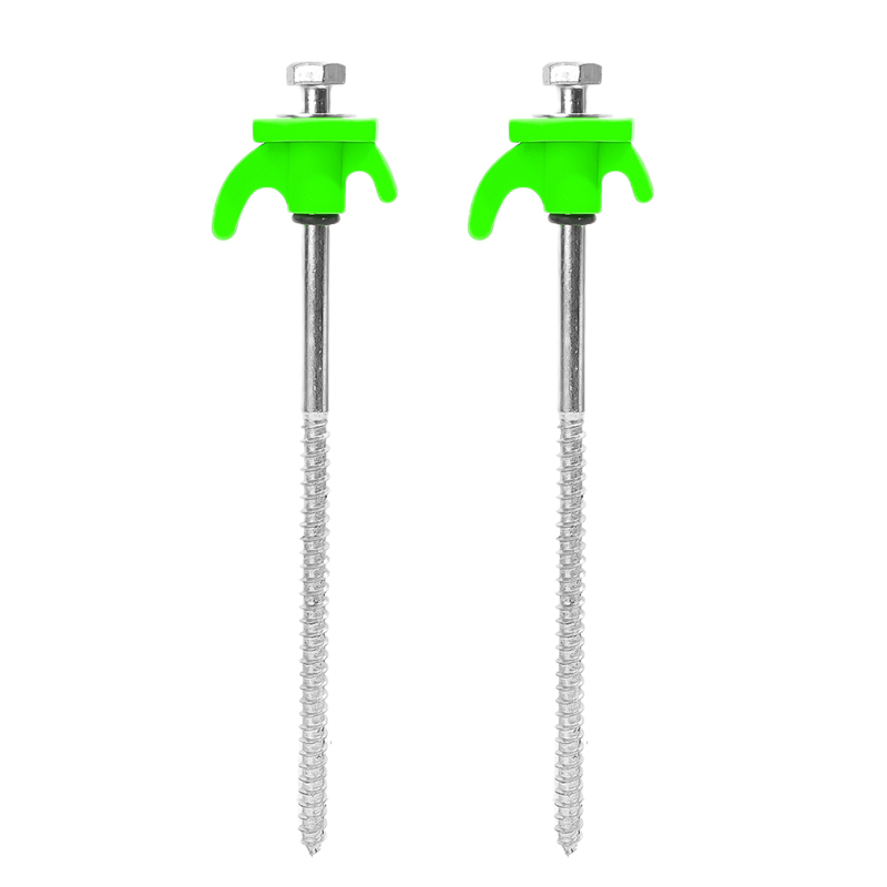 10/2 Stuks Metalen Tent Spikes Camping Haringen Boor In Grond Ankers Zware Spiraal Schroef Met Hex Socket Stakes camping Stakes: Rood
