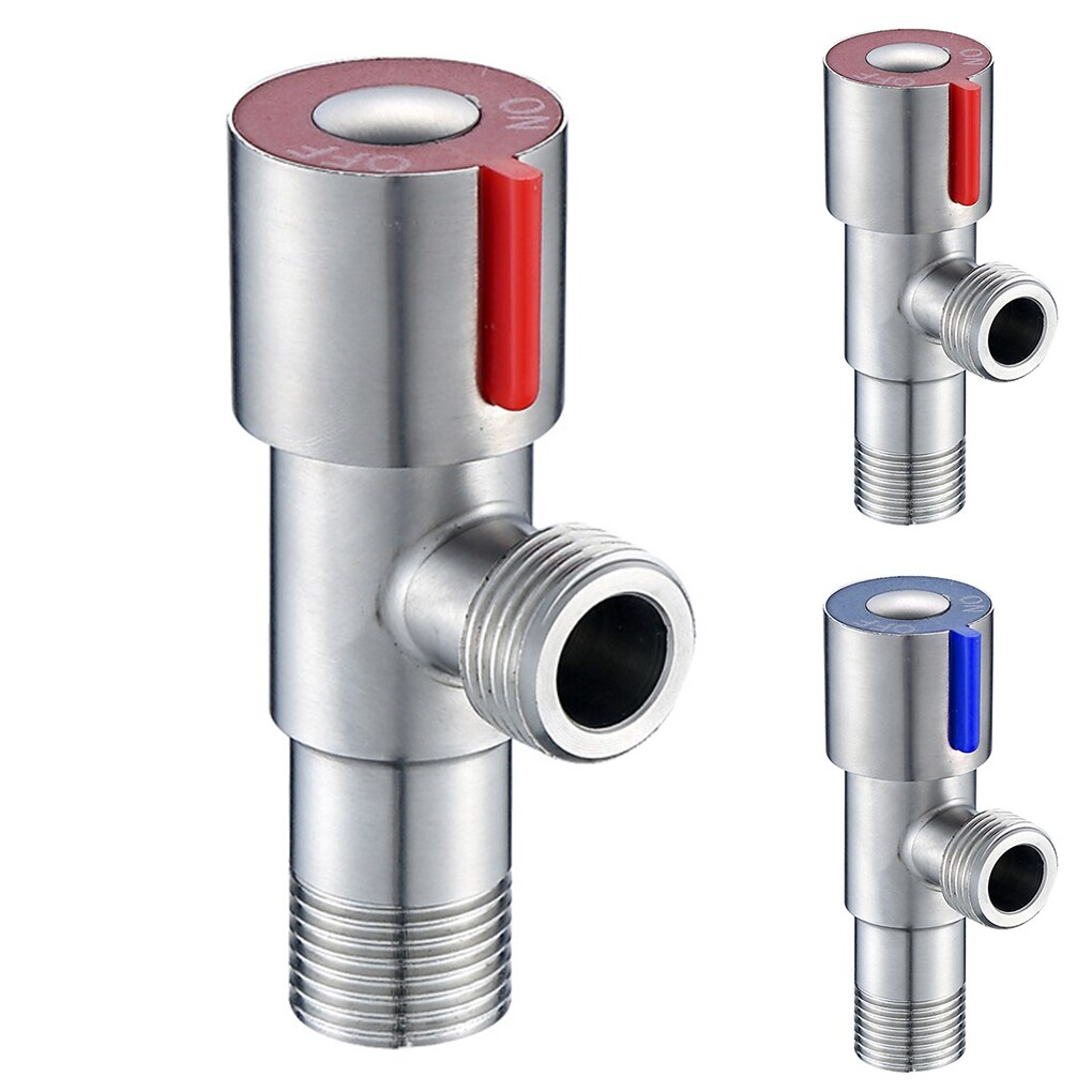 Recableght Toilet Sink Stainless Steel Angle Valve Cold Water Stop Material Durable Bathroom Basin Faucet Valve