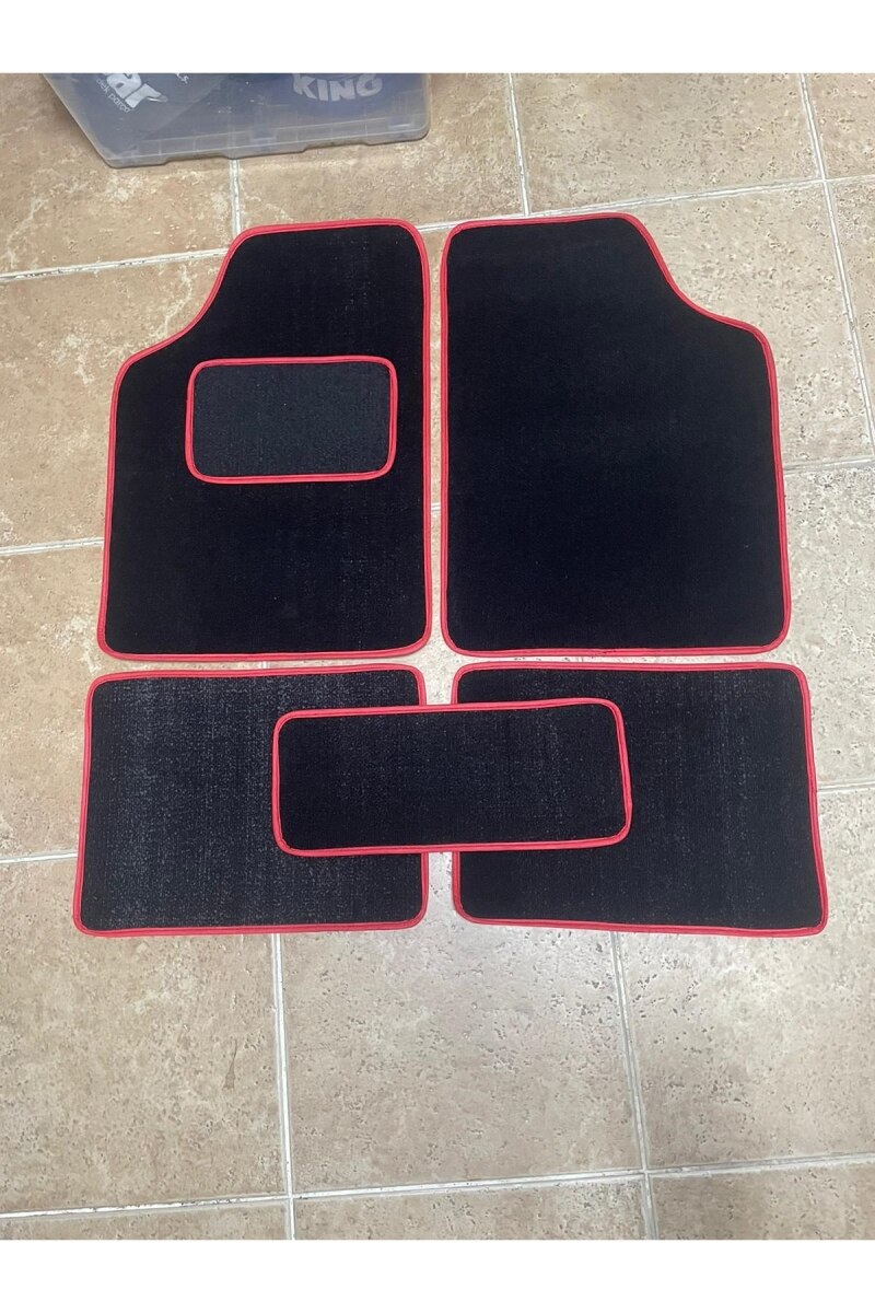 Peugeot 405 Carpet Mat Pad 5 Piece Black Color
