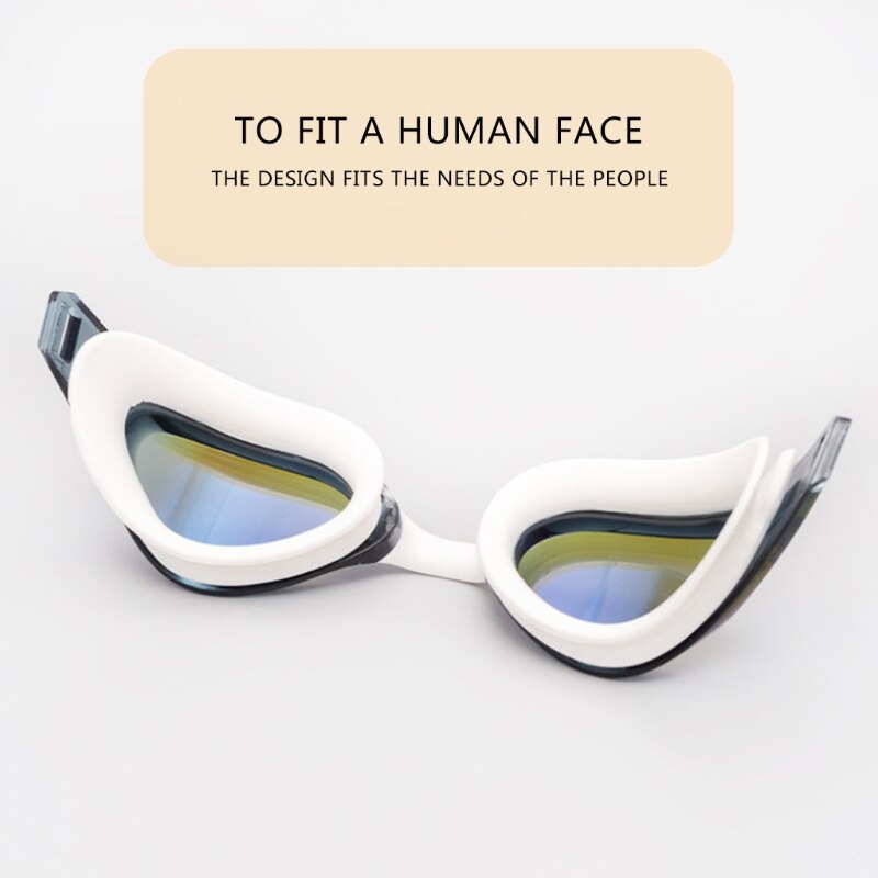 Swimming Goggles, Silicone Swim Goggles UV Protection Watertight Anti-Fog Adjustable Strap Comfortable with Case G32E