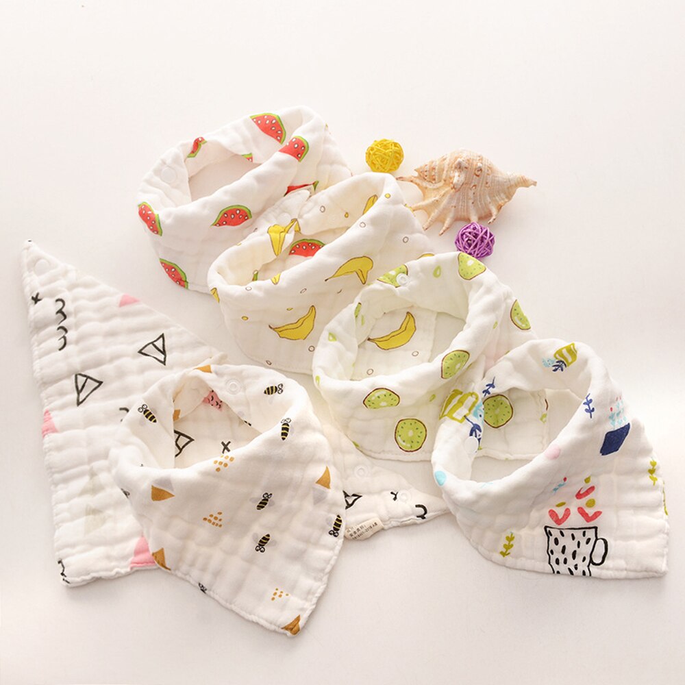 Katoen Driehoek Burp Waterdicht Bandana Bibsbaby Voeden Kiel Infant Burp Doeken Mousseline Speeksel Handdoek Eten Zachte Baby Stuff