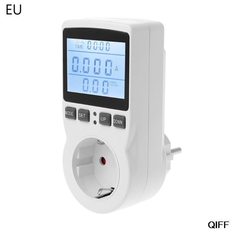 Power meter socket eu / os / uk plug aktuelle spænding watt el-omkostninger monitor power analysator juni 25: 9 ff 100075- eu