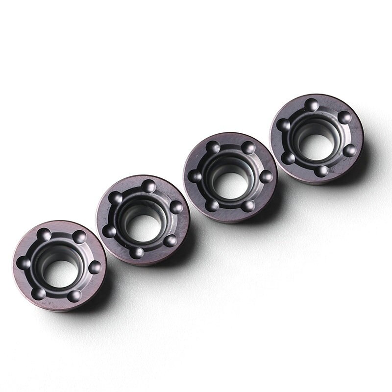 Round Milling Tungsten Carbide Inserts RDMT1204MO For Semi Finishing And Roughing RDMT Series Milling Carbide inserts for metal
