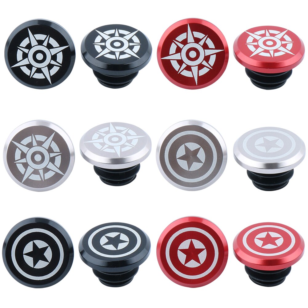 Tapones de aleación de aluminio para manillar de bicicleta, 2 piezas, para Shimano MTB, accesorios plegables para bicicleta de montaña y carretera
