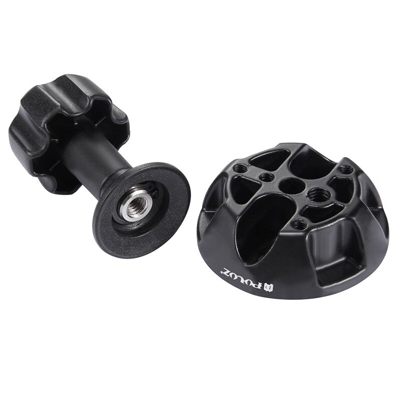 75mm Semisphere Converter Half Ball Flat to Bowl Adapter with 1/4" 3/8" Screws for Fluid Head Tripod DSLR Rig Cameras