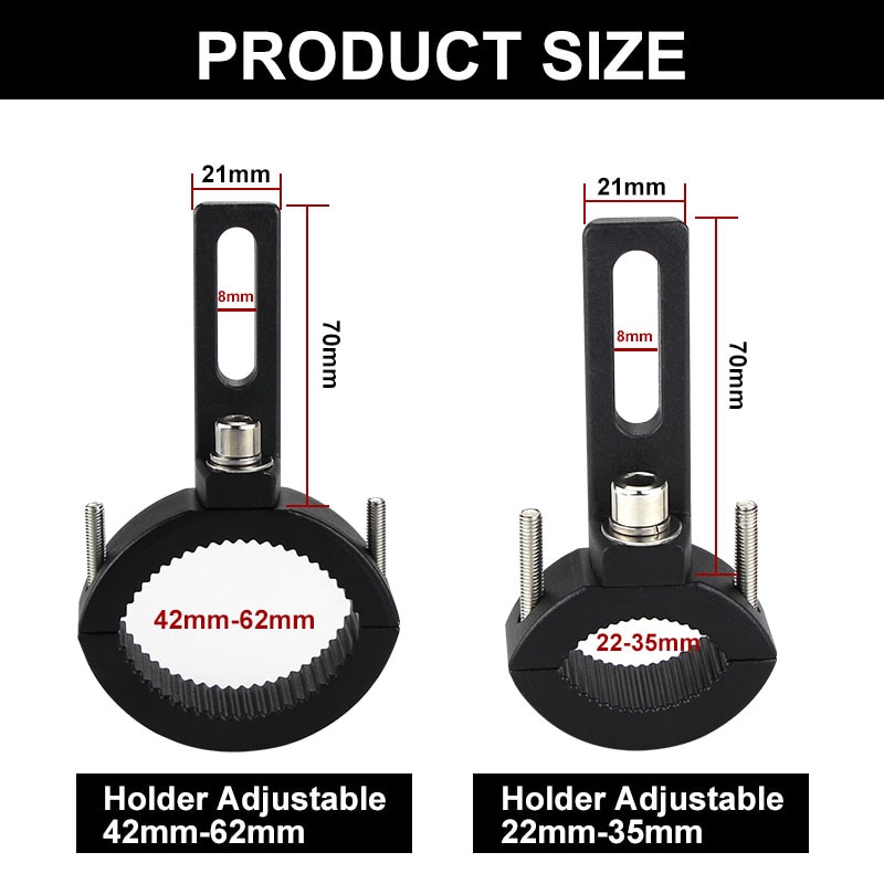 Aluminum alloy bracket motorcycle external headlight bracket mudguard bracket external fog lamp modification fixed pipe clamp