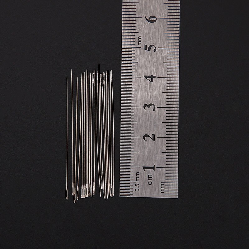 10 Stuks Superfijn Kralen Parel Naald 48Mm/100Mm Kralen Naalden Threading String Cord Rvs Sieraden Craft maken Tool: 10PCS S 4.8cm