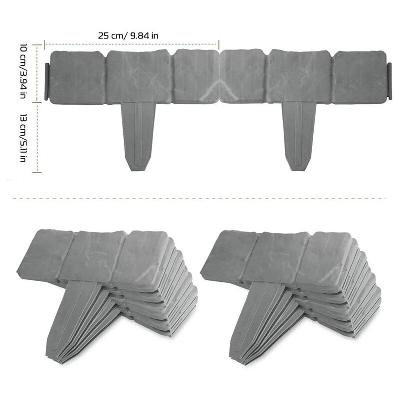 Lawn Edging Cobbled Stone Edging Garden Edging Border Effect Garden Edging Plastic Hammer Lawn Yard Flower Bed Decor