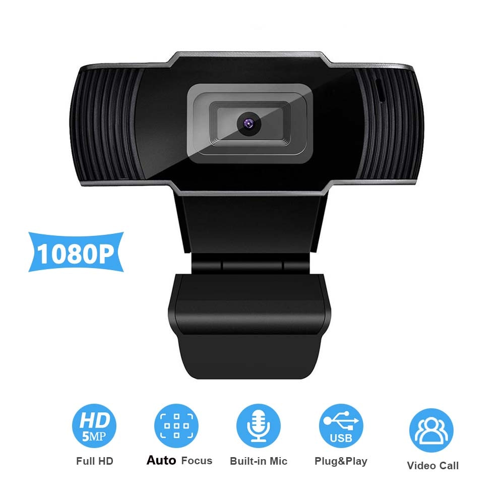 1080P HD 5MP Computer Camera USB Web Camera Webcams Built-In Sound-absorbing Microphone 1920 *1080 Dynamic Resolution