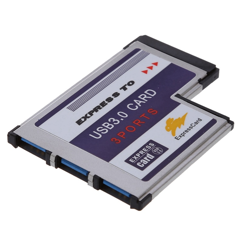 3 Port USB 3.0 Express Card 54mm PCMCIA Express Card for Laptop