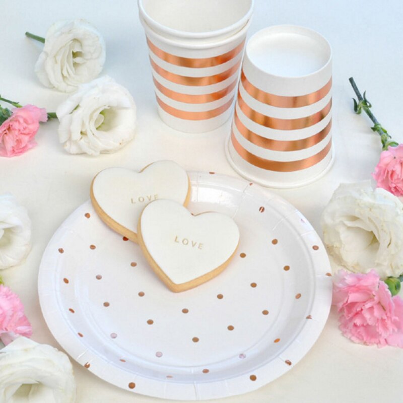 A Variety Of Styles 100% Paper Materials Disposable Tableware Paper Cup Tableware Supplies
