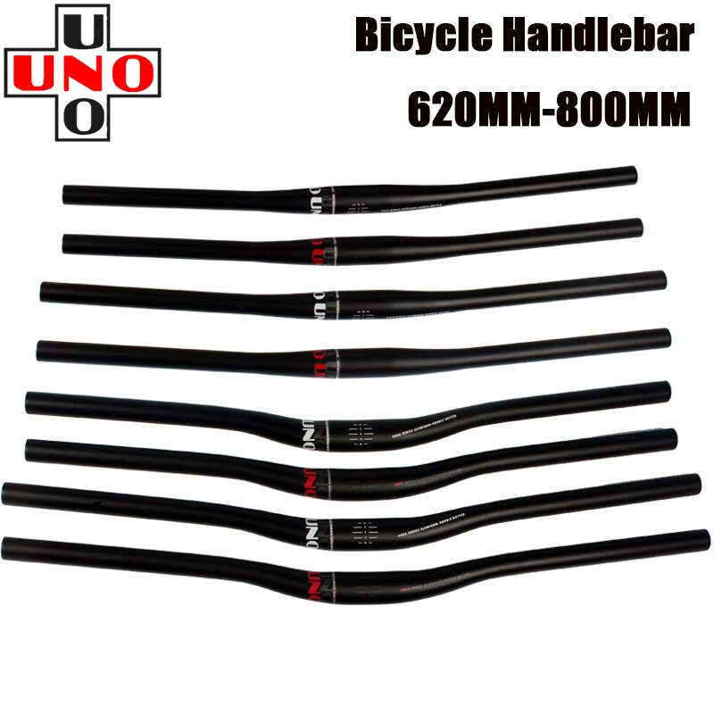 UNO-Manillar de bicicleta de montaña, 31,8 MM, 620/640/680/720/740/760mm, piezas de manillar plano