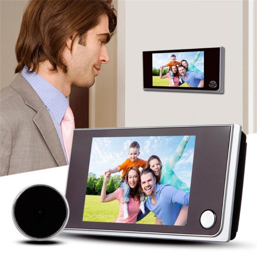 3.5 inch LCD Digitale DoorDell Camera Video Kijkgaatje Viewer 120 graden Video Eye Recorder Cat Eye Deurbel Camera Zoom