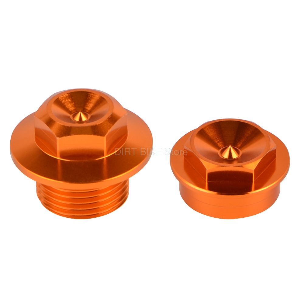 M20x1.5 Front Left Right Axle Nut Screw Bolt For KTM 125 250 350 450 500 300 150 EXC EXCF SX SXF XC XCF XCW XCFW TPI Six days: Orange