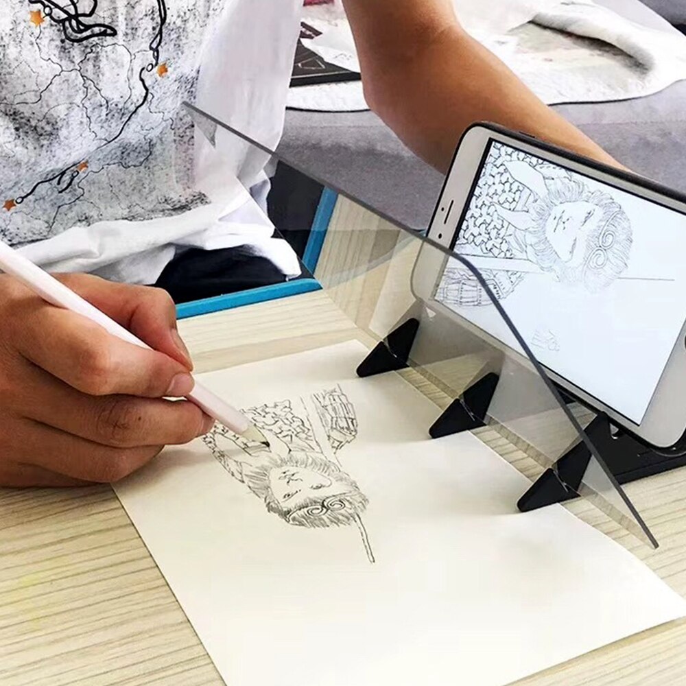 Board Plotter Imaging Drawing Board Sketch Reflection Bracket Painting Plate Tracing Copy Table Projection for Iphone Android