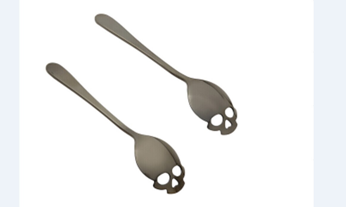 Suiker Schedel Thee Lepel Rvs Zilverwerk Skelet Voor Thee Koffie: C