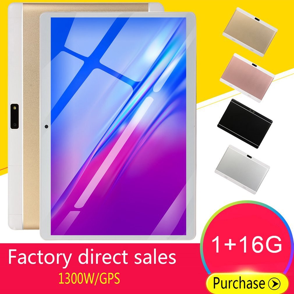 10.1 pouces tablette ordinateur Ips Hd écran sans fil WiFi mémoire 1 + 16GB GPS système Android Gps tablette Android