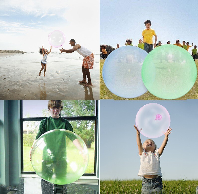 Magic Ball Bubble Giant Amazing Bubble Ball Blow Up Balloons Toy Fun Party Summer Game Bubble Ball Stress Ball Outdoor