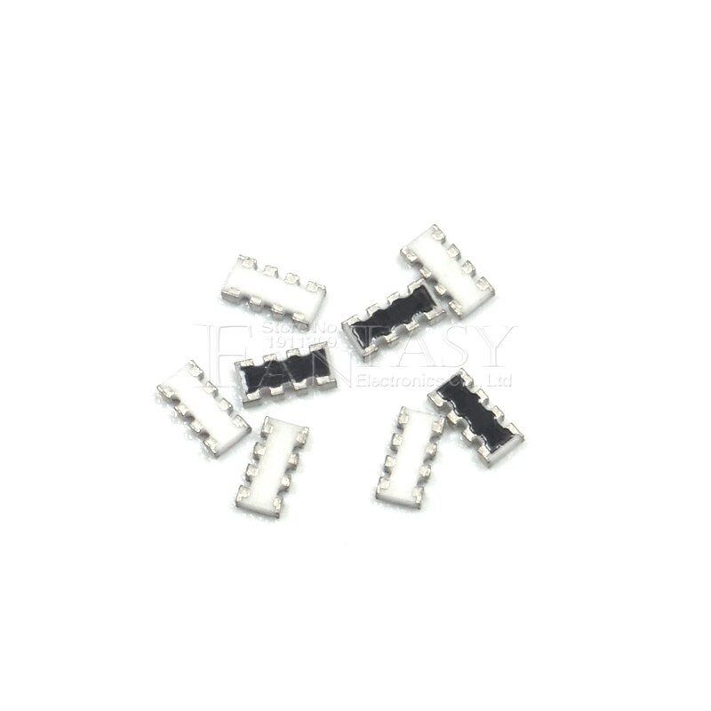 200 pces smd exclusão 0603 8p4r 2*4p 4.7k 4k7 ohm rede resistor array