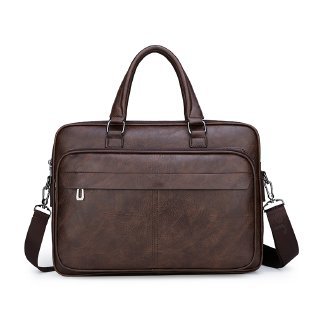 Men Bussiness Bag Large Capacity Pu Leather Luxury Briefcases Tote Bolsas Black Waterproof Handbag Shoulder Crossbody Bags: Blue