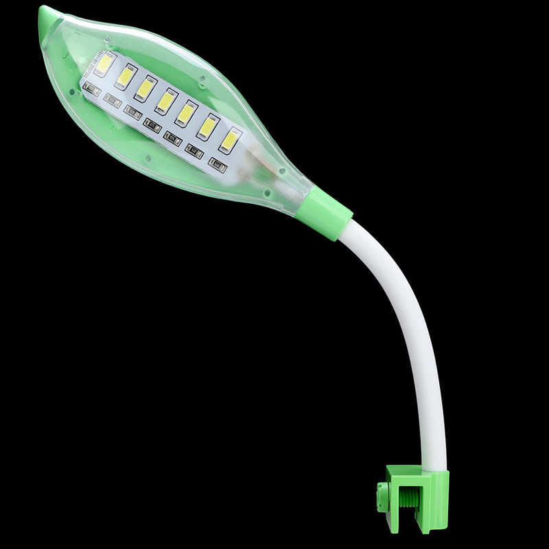Luz LED para acuario, tanque de tortuga, lámpara de abrazadera LED, Mini animales, mascotas, acuario