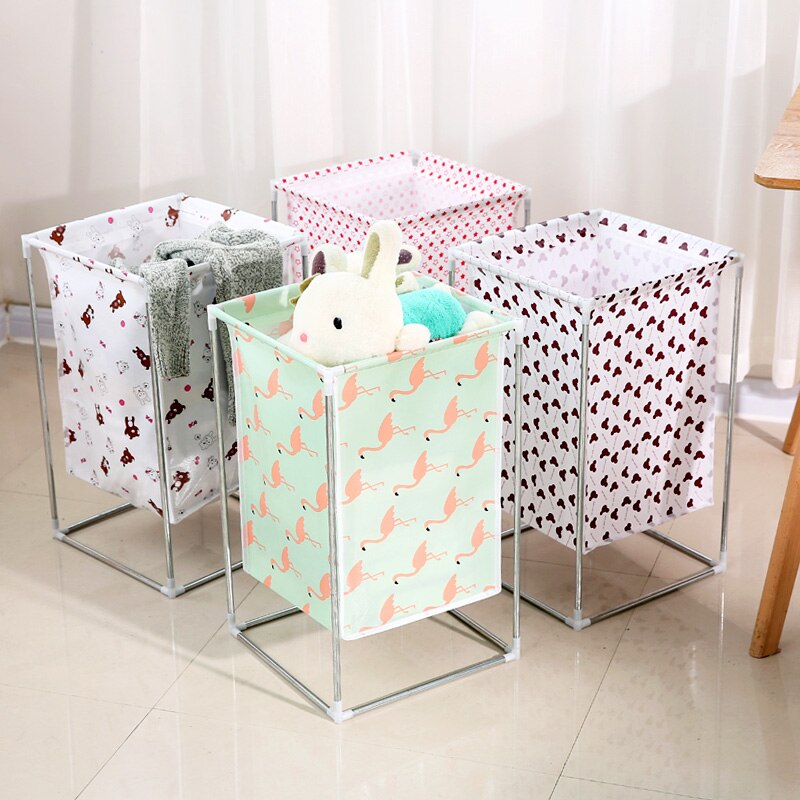 Wrought iron folding laundry basket laundry basket storage bin toy receive clothes dirty clothes basket laundry basket