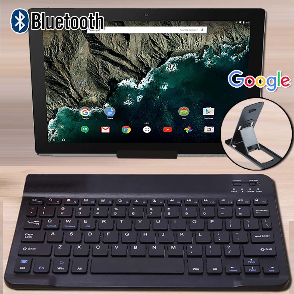 Slim Portable Wireless Bluetooth Keyboard Voor Google Nexus 10/Google Nexus 9 8.9 Inch/Google Pixel C Tablet toetsenbord + Beugel