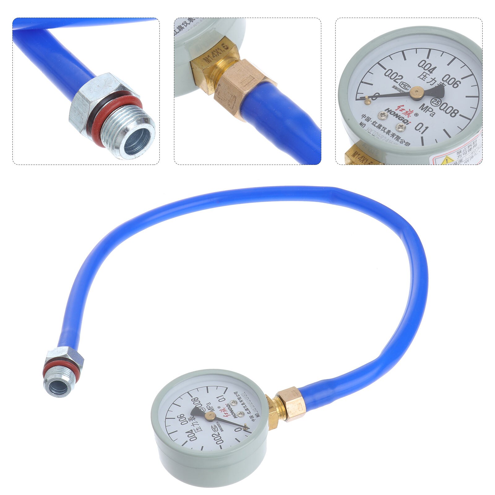 1pc Auto Emission Detector Useful Pressure Gauge Tester Exhaust Pipe Detector: Default Title