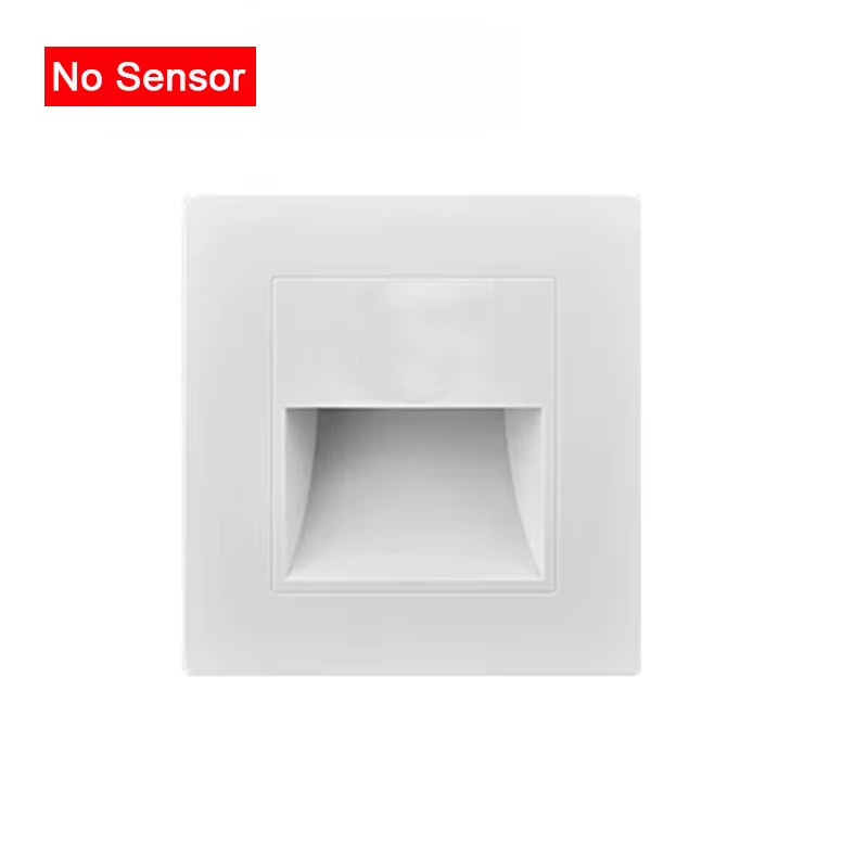 Luces de escalera con Sensor de movimiento infrarrojo, lámpara de pared para escaleras interiores y exteriores, luz LED empotrada de 3W para decoración de escaleras y dormitorios: Verde