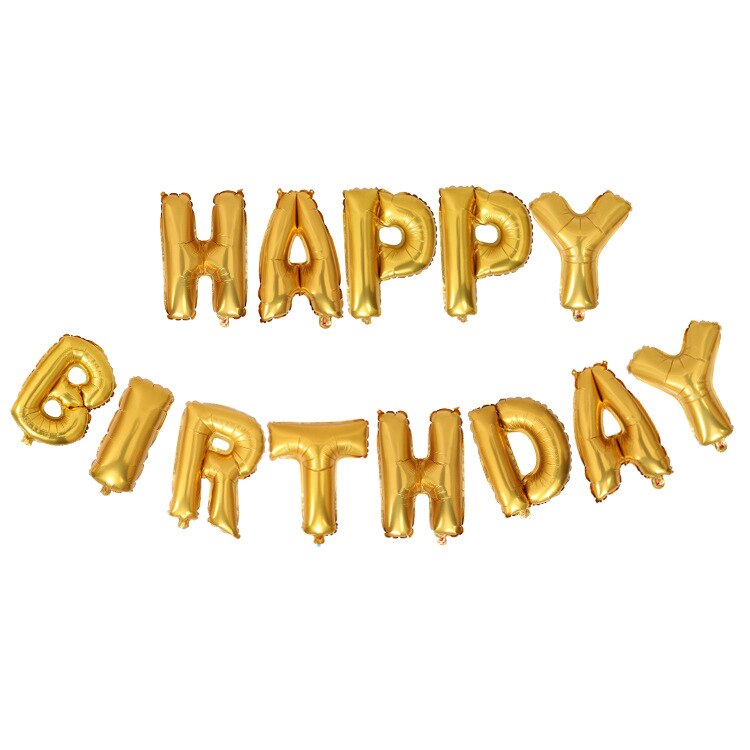 16 Inch Letters Gelukkige Verjaardag Folie Ballonnen Gelukkige Verjaardag Partij Decoratie Kids Alfabet Air Ballonnen Baby Shower Benodigdheden