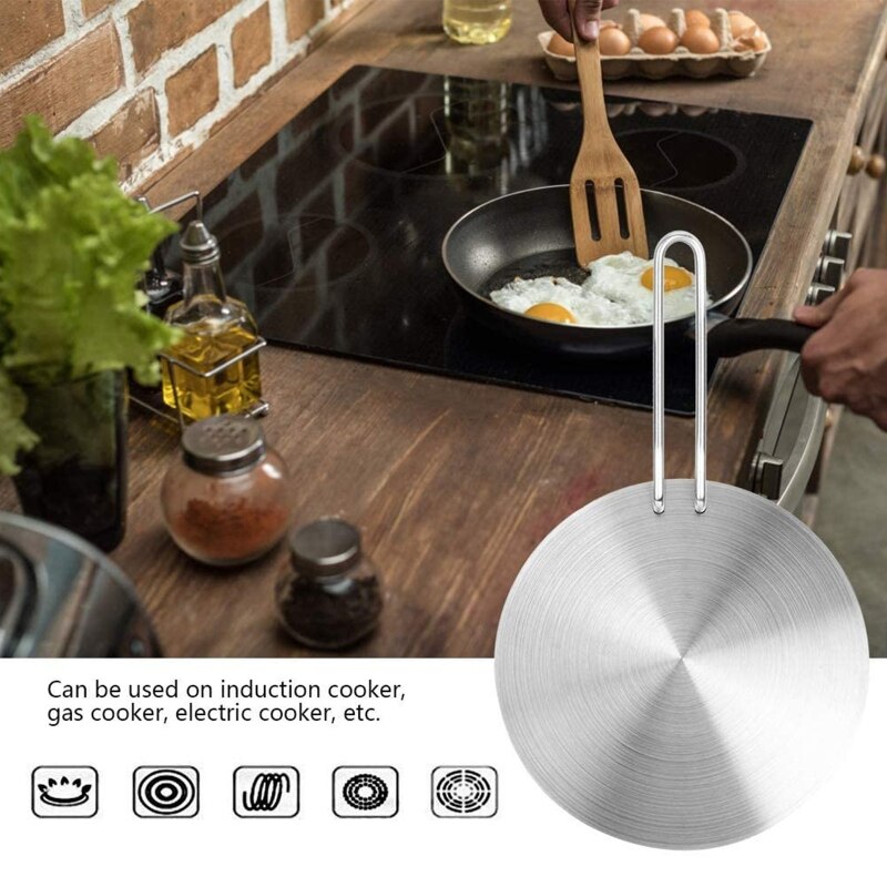 A0KE 20/22/24cm Durable Induction Cooktop Adapter Plate for Electric Stove for Home