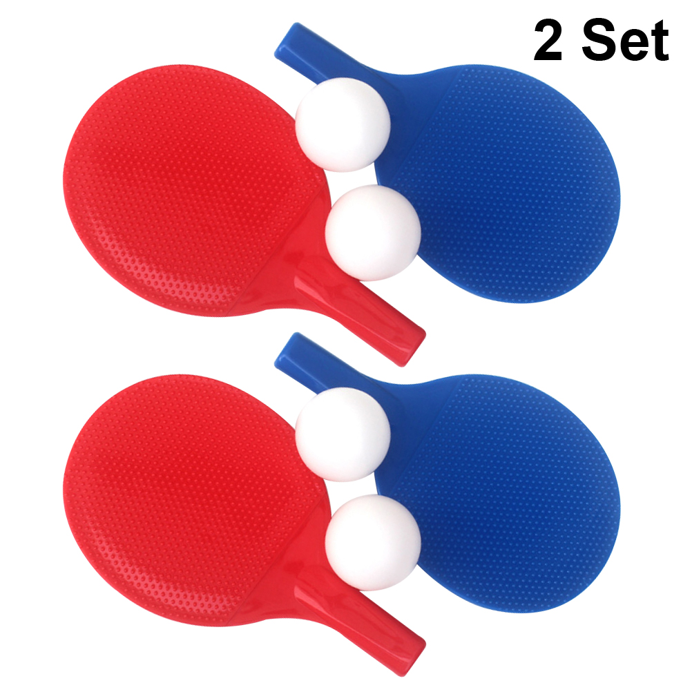 Plastic Table Tennis Racket 2 Sets Children Pong Racket Set Plastic Table Tenn... – Vicedeal