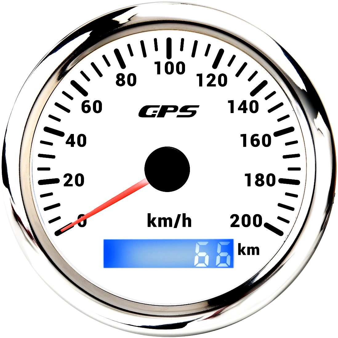 Universal 85 MM GPS Tacho Gauge 7 Farbe Led-hintergrundbeleuchtung Für Motorrad Marine Boot Lkw 60 Kmh 200 Kmh geschwindigkeit Gauge Meter: Gold