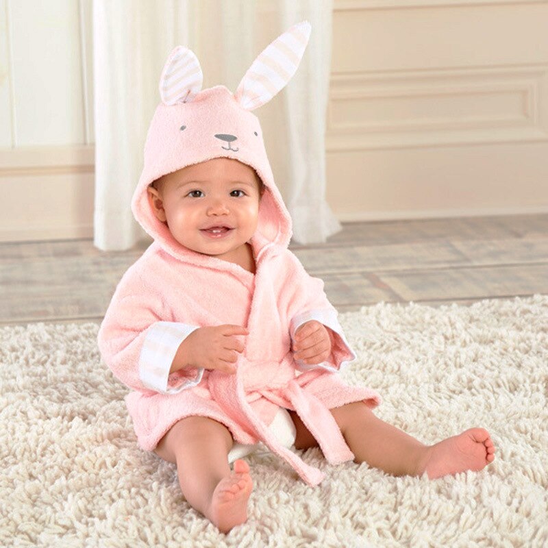 2022 Winter Toddler Baby Bathrobe Children&#39;s Home Wear Clothes For Boys Girls Fleece Cute Cartoon Pattern Sleepwear Clothing: ftu
