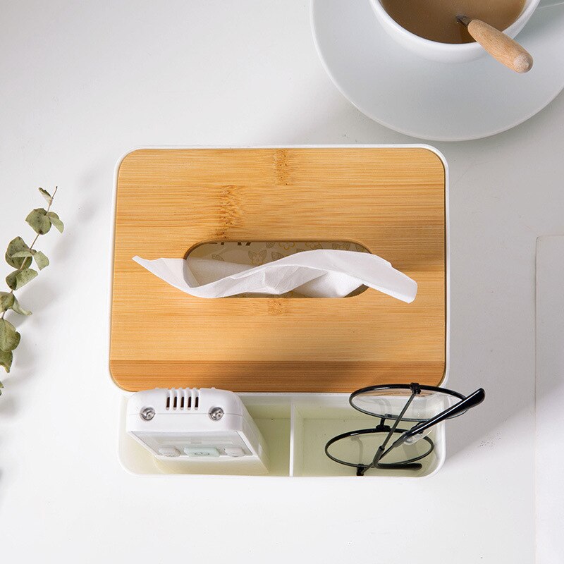 230*130*100 Mm Home Tissue Box Bontainer Tissue Doos Houder Houten Cover Papieren Servet Case Hoge Pp Plastic