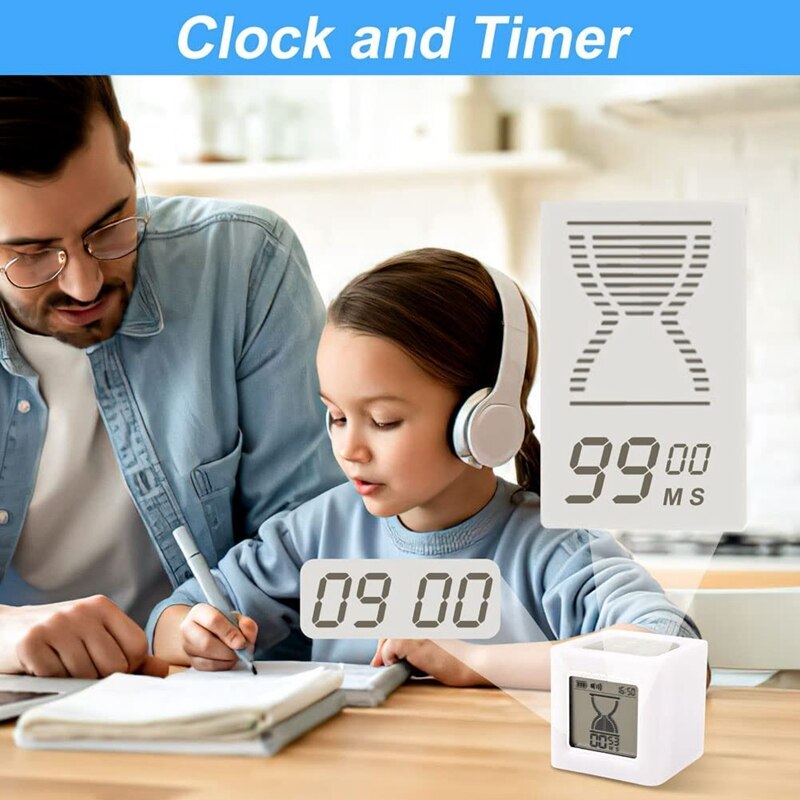 Kitchen Timer Digital Cooking Timer Night Light Countdown Stopwatch Timer Square Timers Time Management