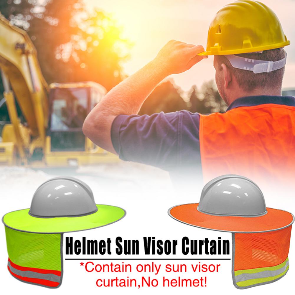 Zomerzonbeschermingshelm reflecterende helm zonneklep gordijn zonneklep anti-verblinding reflecterend vizier buiten niet inbegrepen hoed