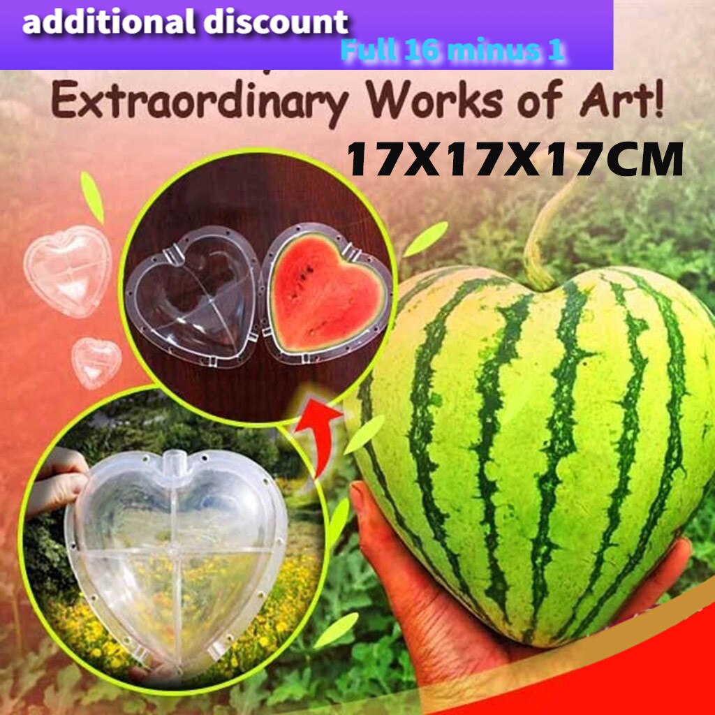 Estereotipo de crecimiento molde con forma de corazón sandía fruta manzana crecimiento molde sapodilla Pepino de soportar sol calor lluvia