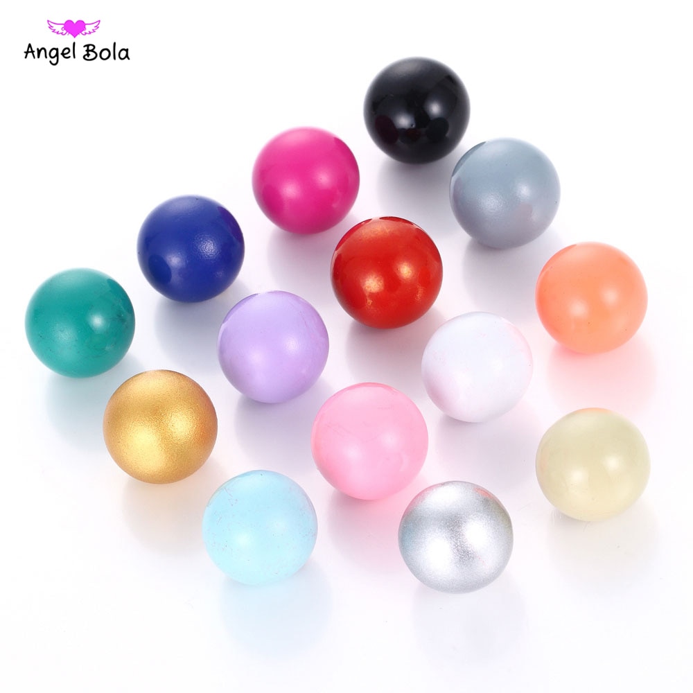 Bola de Ángel Harmony llamador Multicolor 16mm sonido Bola de música para colgantes mexicano collar de maternidad de bebé joyería P004