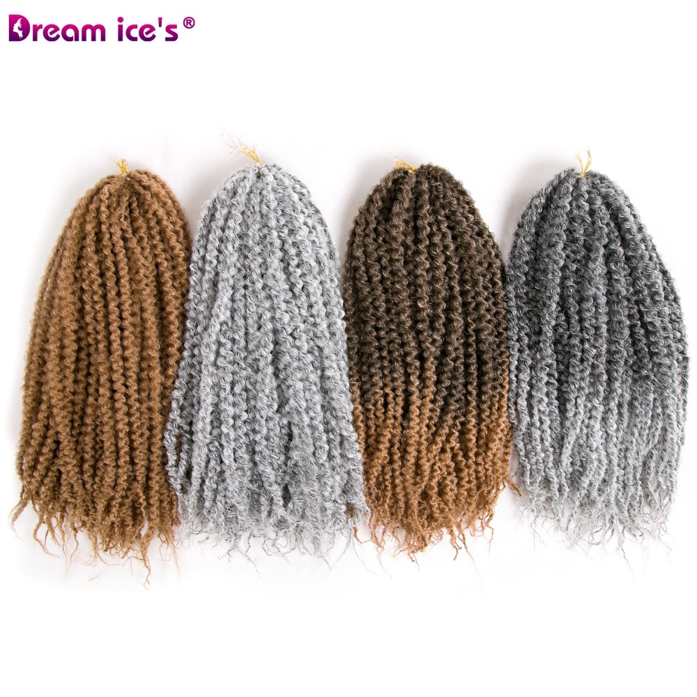 Dream ice-trenzas de pelo rizado Afro freetress, extensiones de cabello trenzado preloop, 60 raíces, un paquete