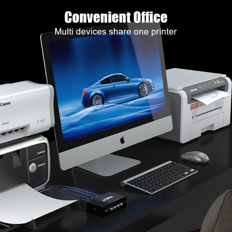 SAMZHE Kvm-switch Drucker Switcher 4/2 Pcs Sharing 1 gerät für Papier Druck