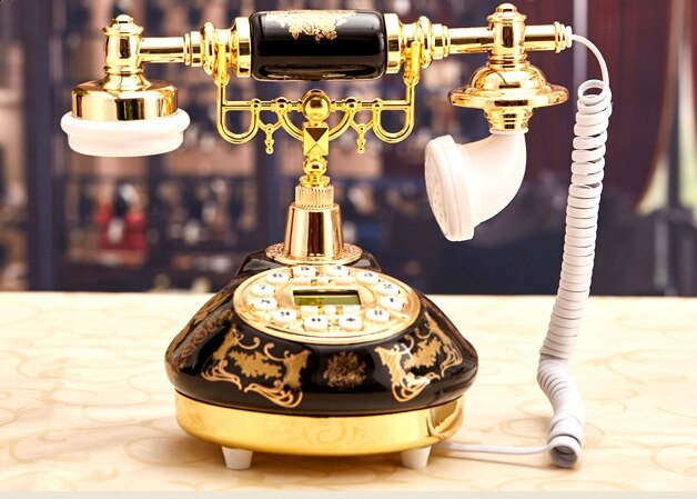 Schwarz authentisch Keramik retro telefone/Anrufer Ich würde/Hintergrundbeleuchtung/Freisprecheinrichtung