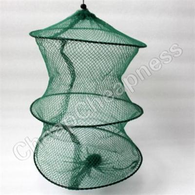 Pliable Crabe Poisson Écrevisse Crevettes Appâts de Pêche Au Vairon Piège Épuisette Cage Spéciale de Tirette En Nylon Cage De Filet De Pêche