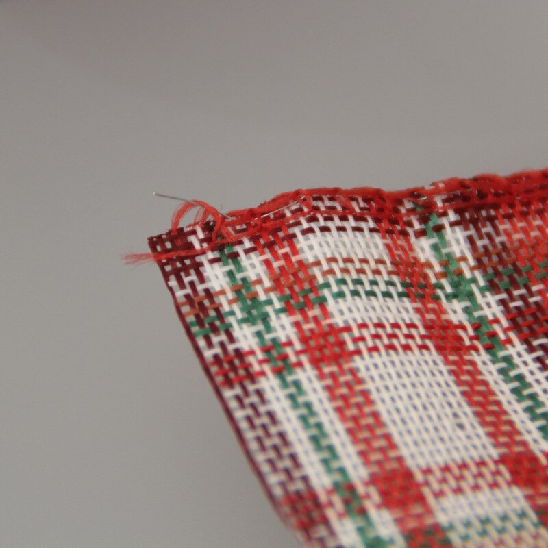 6m/ rullebånd efterligning hamp bånd tråd linned bånd juledekoration farverig snefnug plaid julbånd