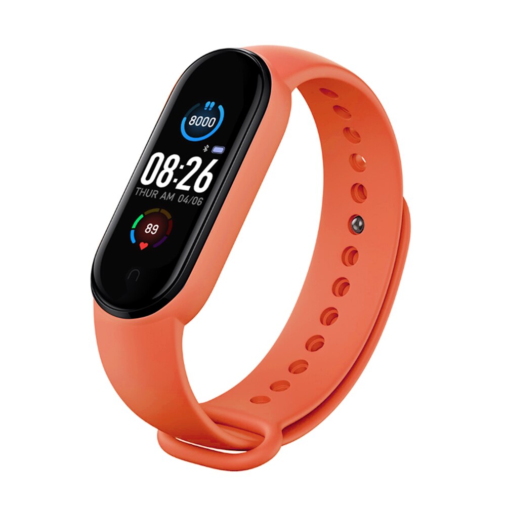 M5 Smart Wristband Sport Smart Bracelet Heart Rate Blood Pressure Smartband Bluetooth Heart Rate Monitor Watch M5 Smart Watch: Red