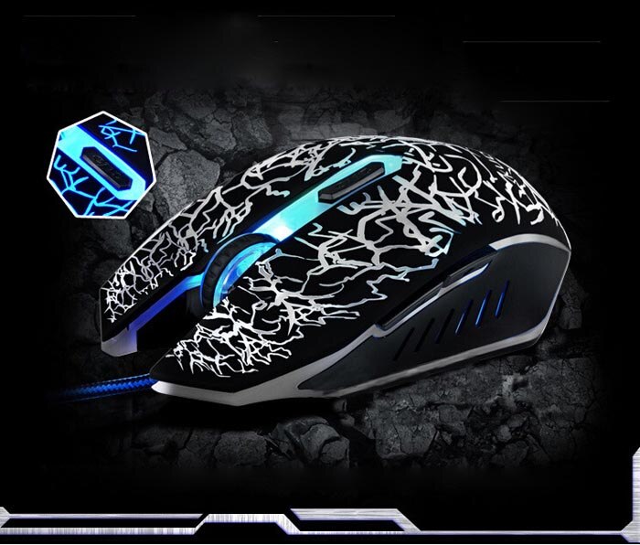 Colorful Backlight 4000DPI Optical Wired Gaming Mouse Mice Gamer Sem Fio USB For PC Laptop Computer#T2