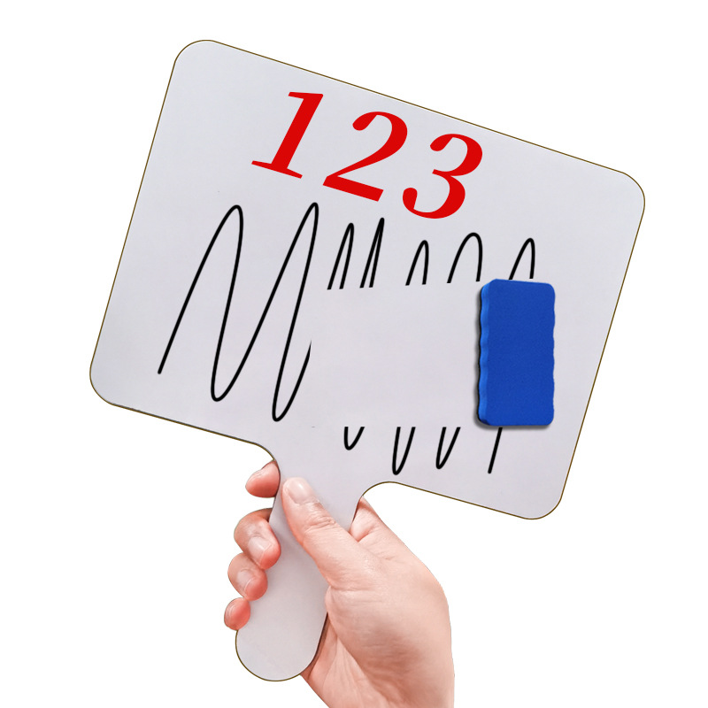 Dubbelzijdig schrijfbord voor kinderen, uitwisbaar tekenbord voor desktoponderwijs, handheld whiteboard voor thuis- en kantoorgebruik