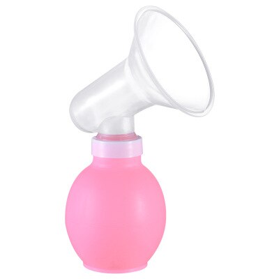 Baby Feeding Manual Breast Pump Partner Breast Collector Automatic Correction Breast Milk Silicone Pumps PP BPA Free: Pink