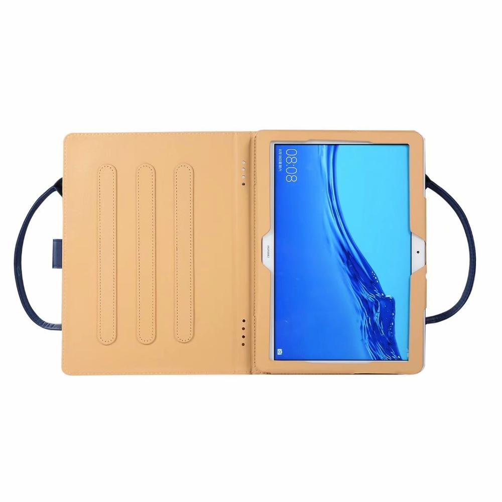 Håndtaske håndtaske til huawei mediapad  t5 10 tablettaske til huawei mediapad  t5 ags 2-w09/l09/l03/w19 10.1 " magnetisk cover + pen